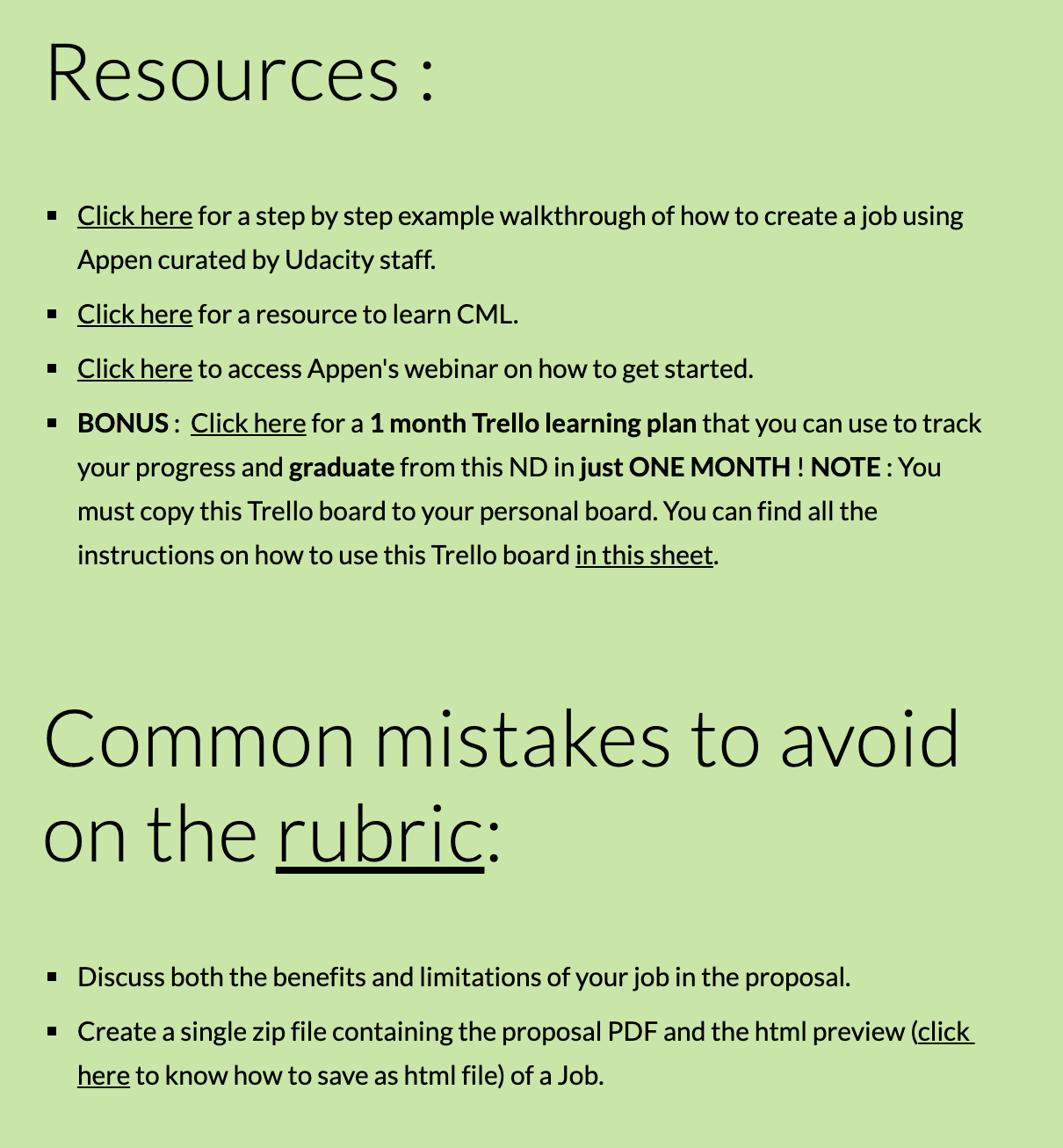 Bonus resources and tips screenshot from P1 help website