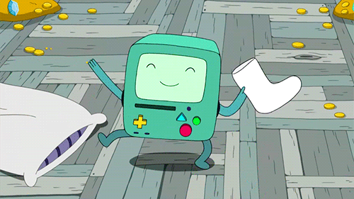 Dancing Beemo from [Adventure Time](https://en.wikipedia.org/wiki/Adventure_Time) to celebrate!