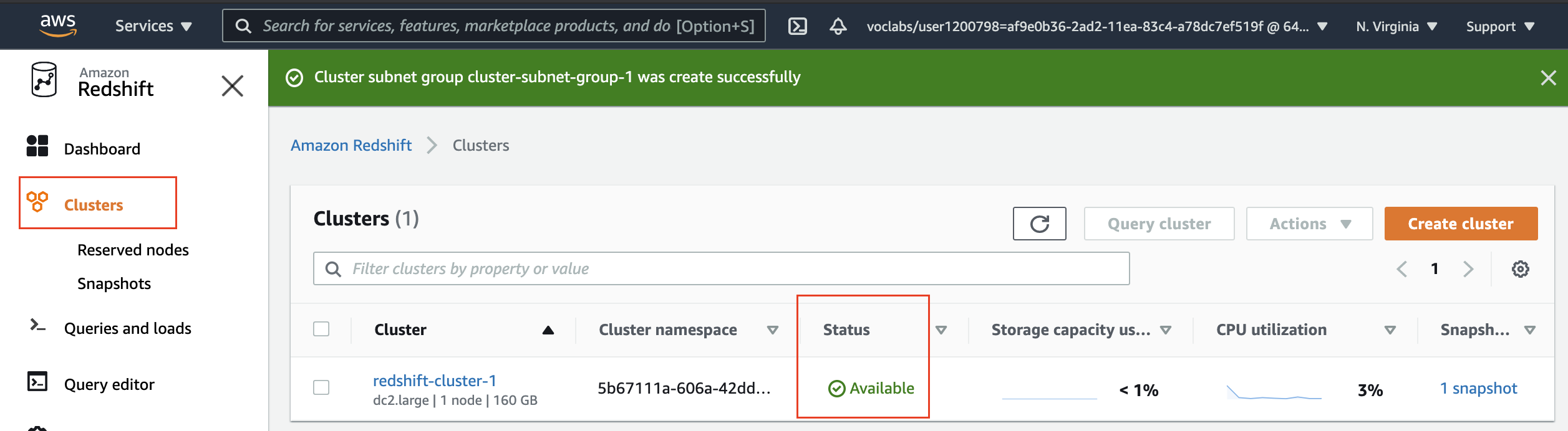 Cluster is ready to be connectedd