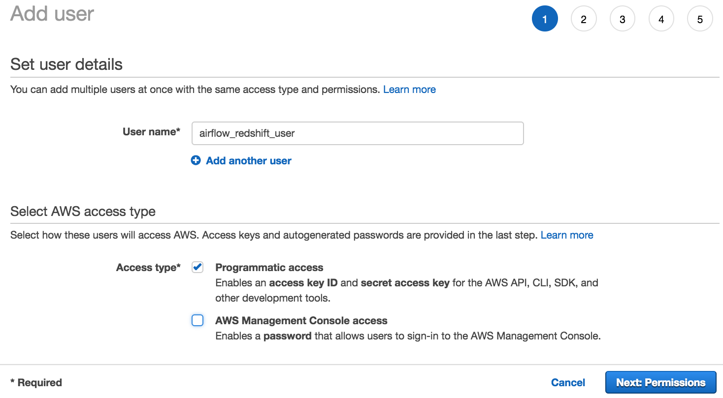 Create IAM users &#8594; Set user details