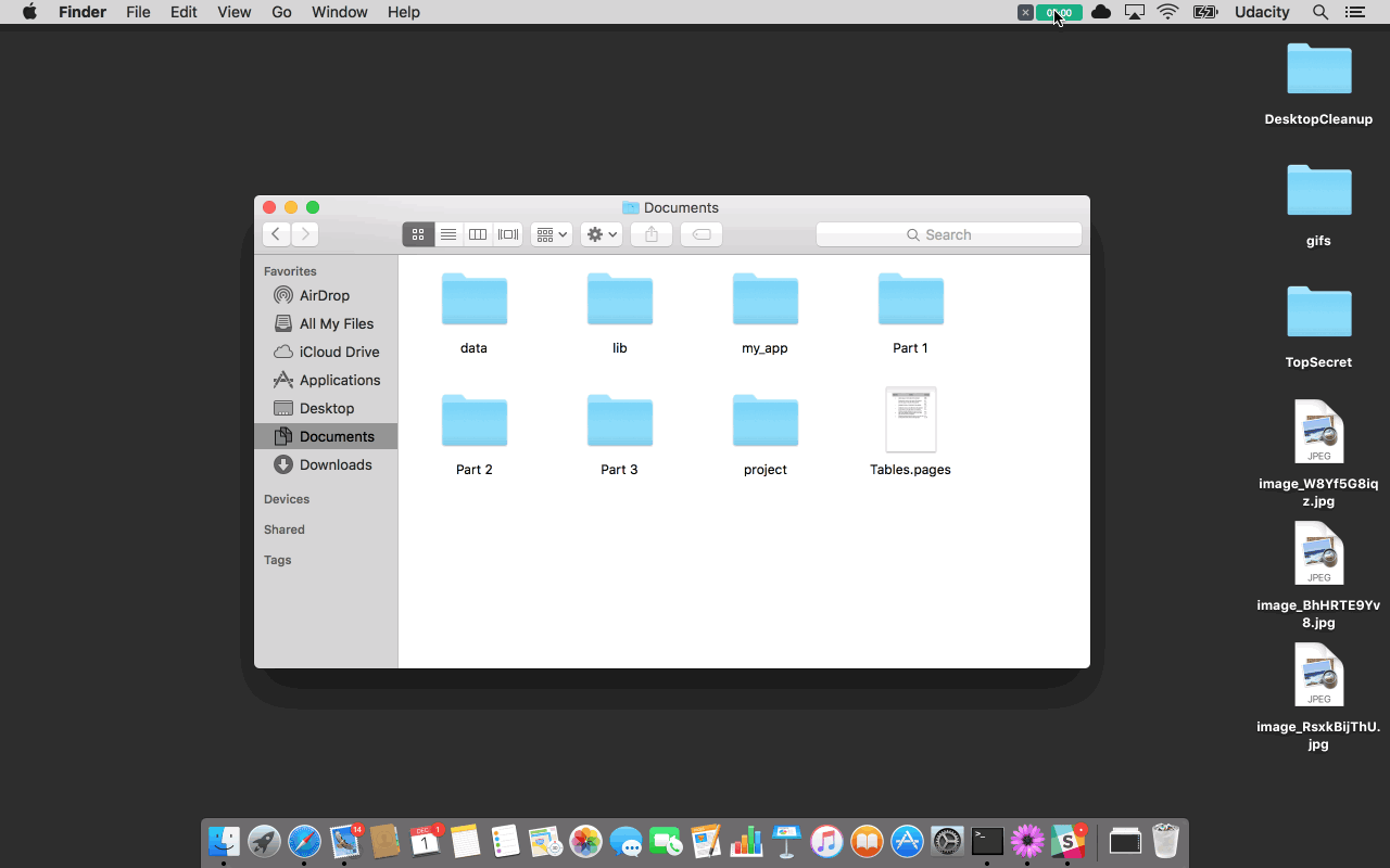 Making a new folder through a GUI.