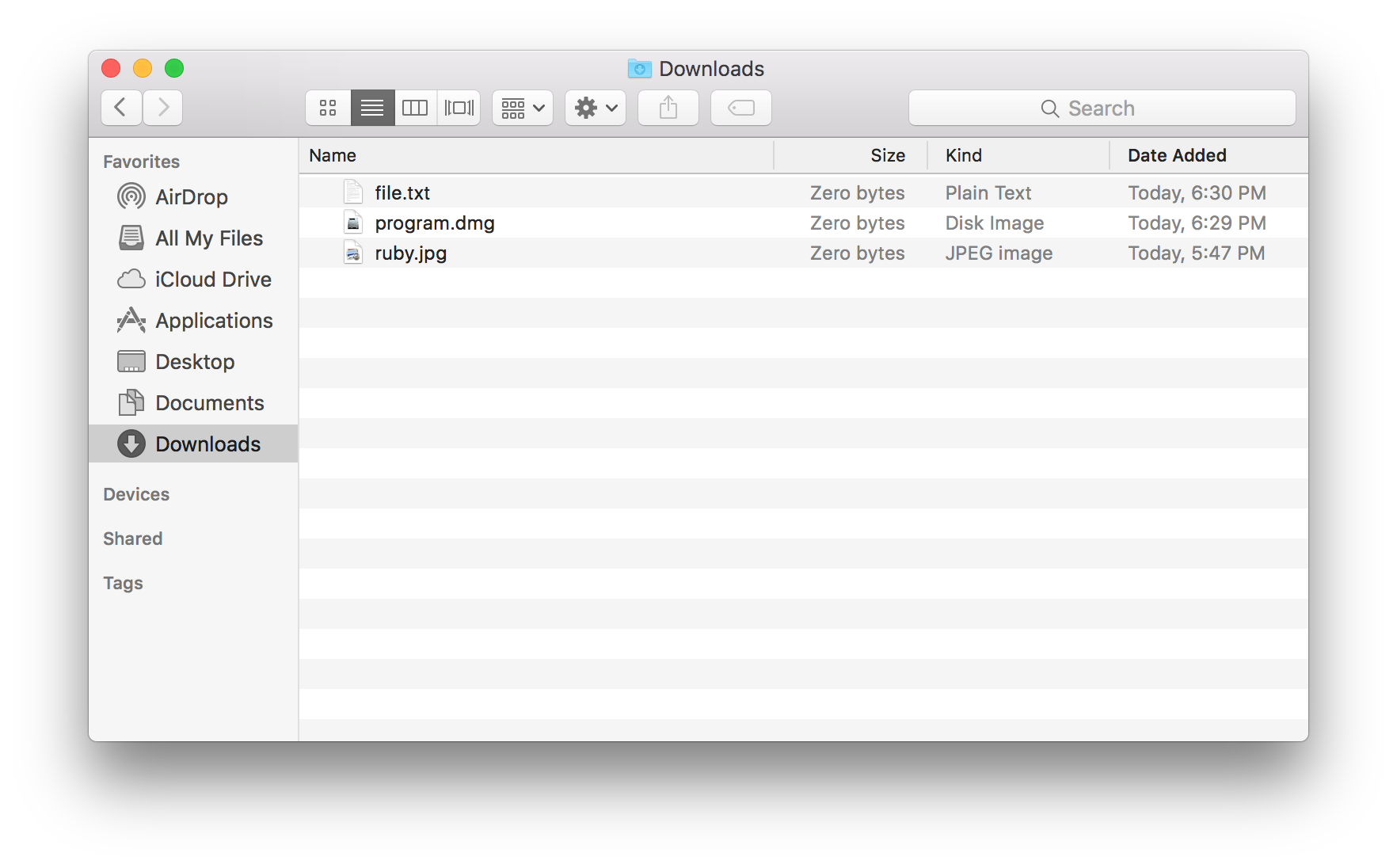 Using the `open` command.