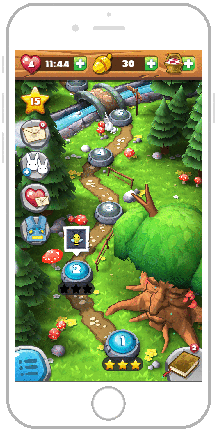 Forest Home is a puzzle game that focuses on path-building.