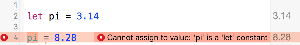 The compiler recognizes that a constant should not be allowed to change.