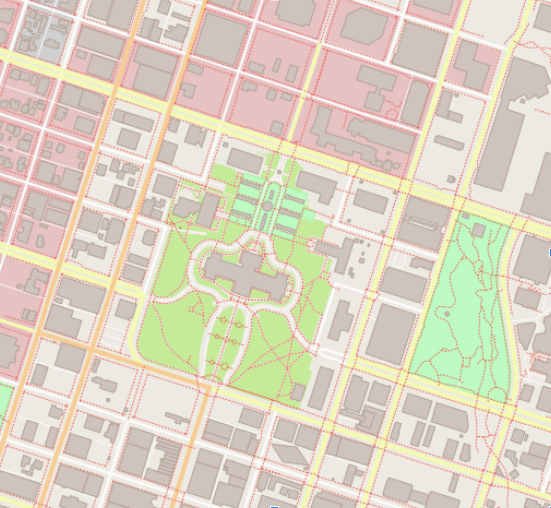 When running the project code for the first time, you should see a map like the one above.