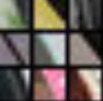 激活第一层级的 -45 度线条检测器的示例图片。