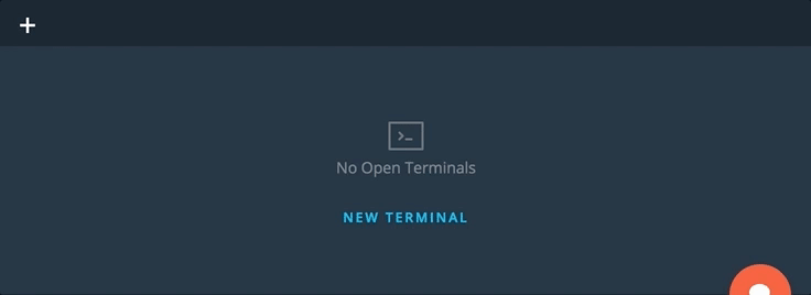 Open a new terminal.