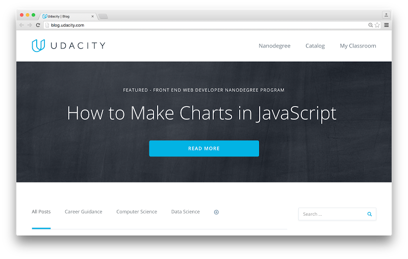 Udacity blog as of April 2016